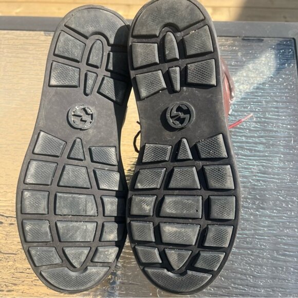 Authentic Gucci Interlocking GG Logo Leather Hiking Boots Brown Shoes 368496 - Picture 11 of 16